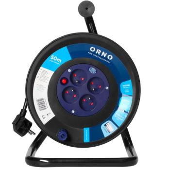 PRZEDŁUŻACZ BĘBNOWY ORNO OR-AE-13301/50M 4x2P+Z 50m